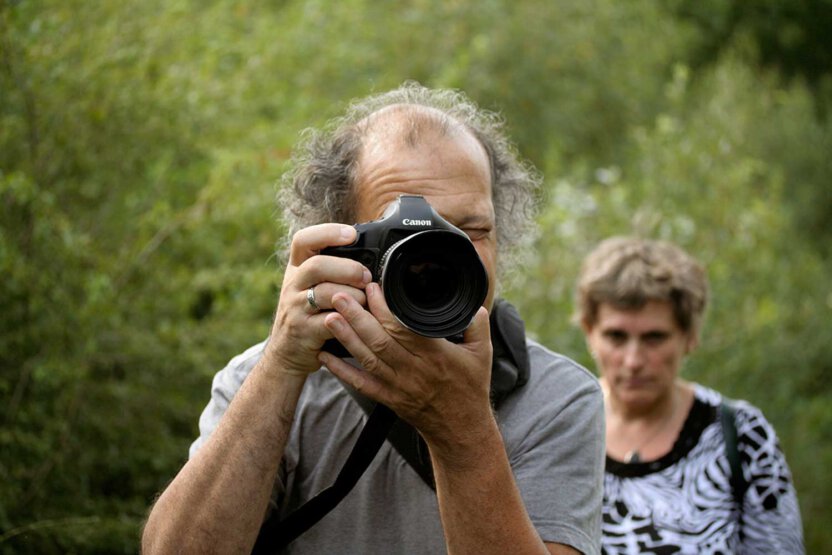 Portrait Hervé Maillet beim Fotokurs
